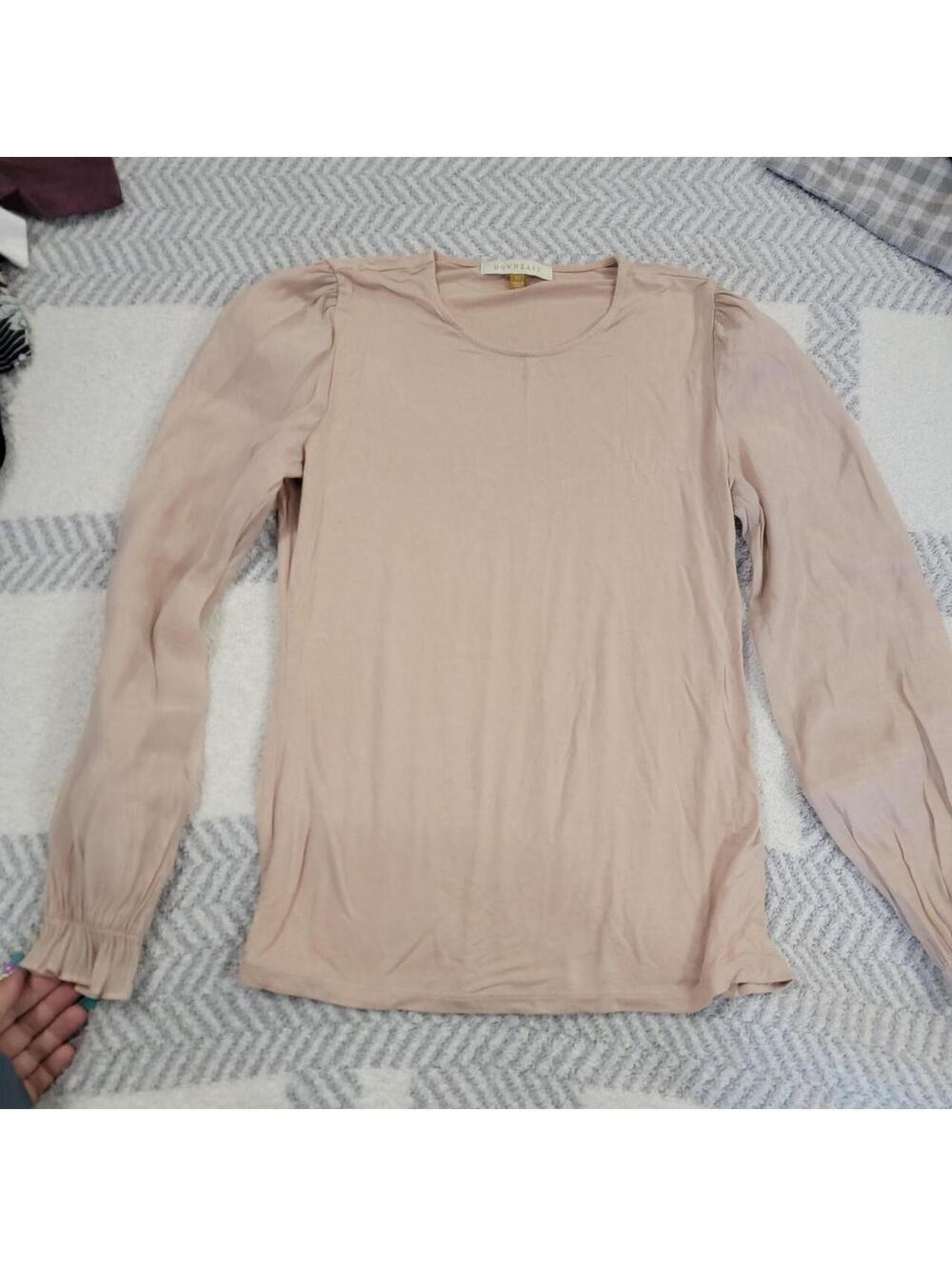 Downeast Women's Pink and Tan Blous